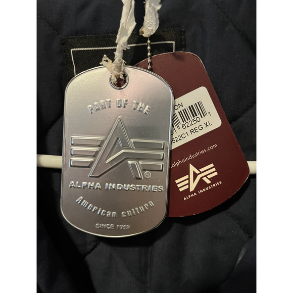 Alpha Industries Double Breasted Navy Blue Easton Pea Coat Size XL NWT RARE - Picture 9 of 13